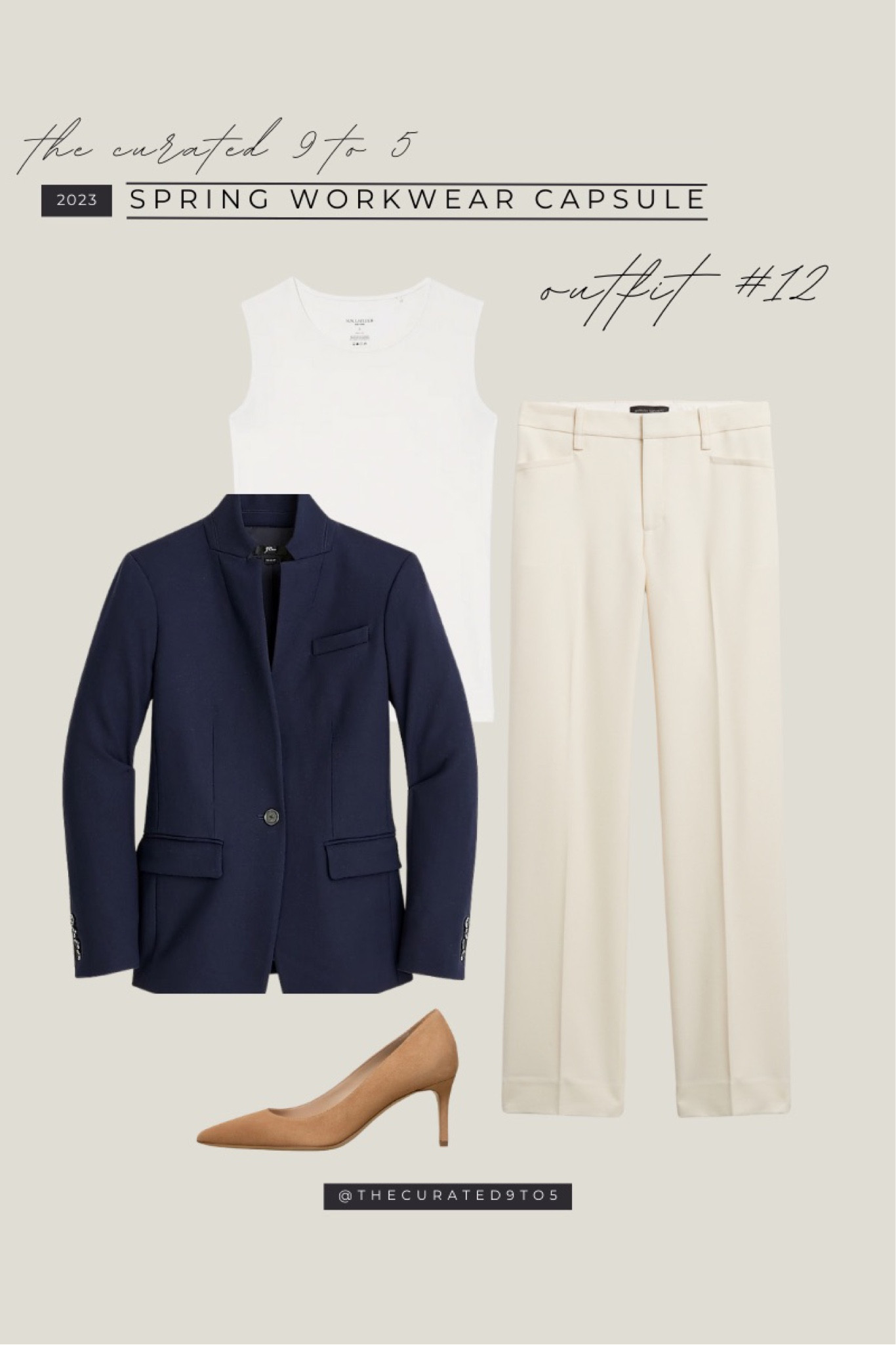 Spring Workwear Capsule - Outfit #12

Workwear, work style, wide leg trousers, work pants, smooth tanks, navy blazer, suede pumps

#LTKstyletip #LTKshoecrush #LTKworkwear