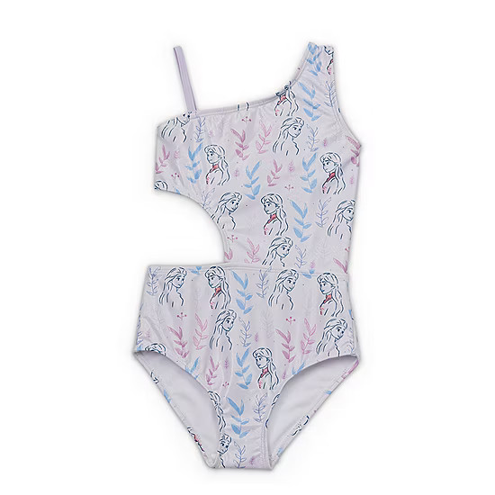 new!Disney Collection Little & Big Girls Frozen Princess One Piece Swimsuit | JCPenney