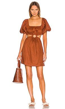 FAITHFULL THE BRAND Almero Mini Dress in Plain Spice from Revolve.com | Revolve Clothing (Global)