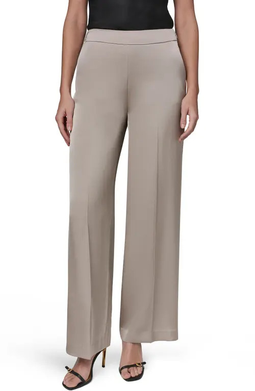 Donna Karan New York Flat Front Straight Leg Pants in Turin at Nordstrom, Size 2 | Nordstrom