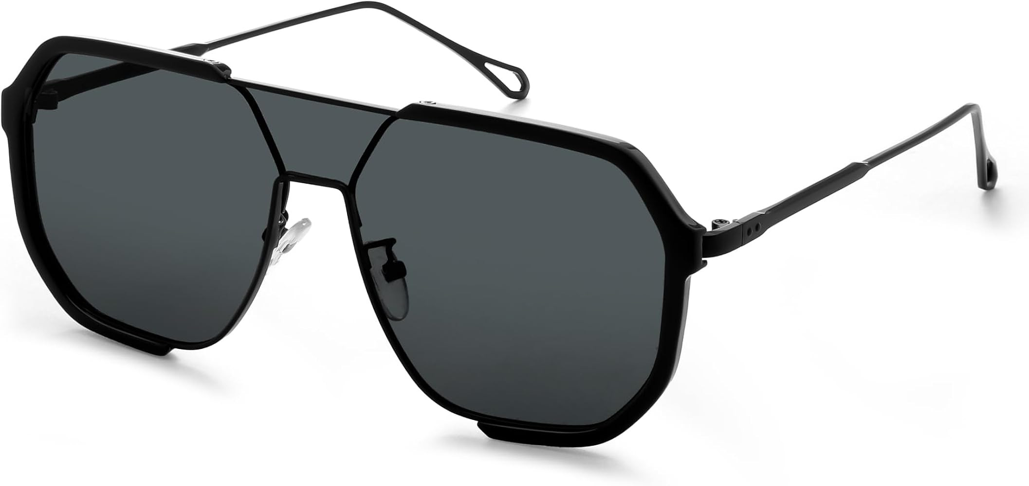 VANLINKER Retro Trendy Oversized Aviator Square Sunglasses for Women Men 2025 70s Shades VL9896 | Amazon (US)
