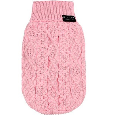 Parisian Pet 'Cable Knit Sweater' - Warm & Stylish Pet Sweater in Blush Pink for Dogs & Cats-Vale... | Target