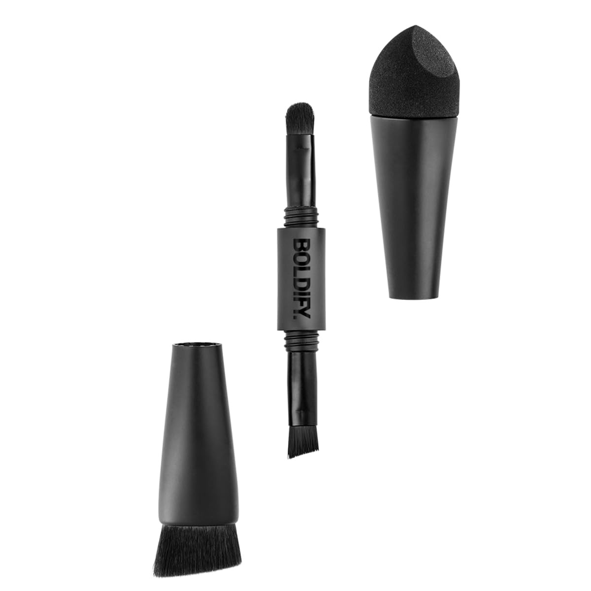 BOLDIFY Four Ended Hairline Powder Brush - Precision Hair Makeup Brush Set with Sponge Tip for Se... | Amazon (US)