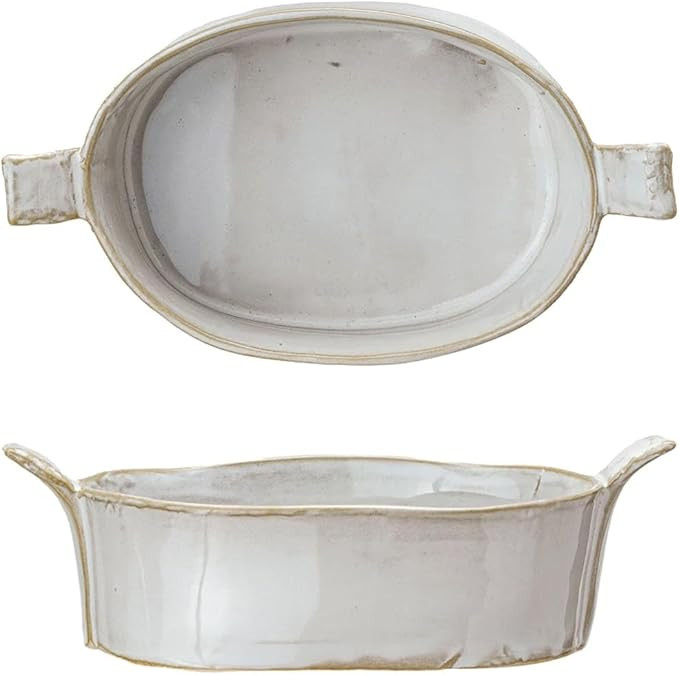 7 oz. Stoneware Mini Baker w/ Handles (Each One Will Vary) | Amazon (US)