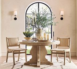Lyon Round Extendable Dining Table (54"-72") | Pottery Barn (US)