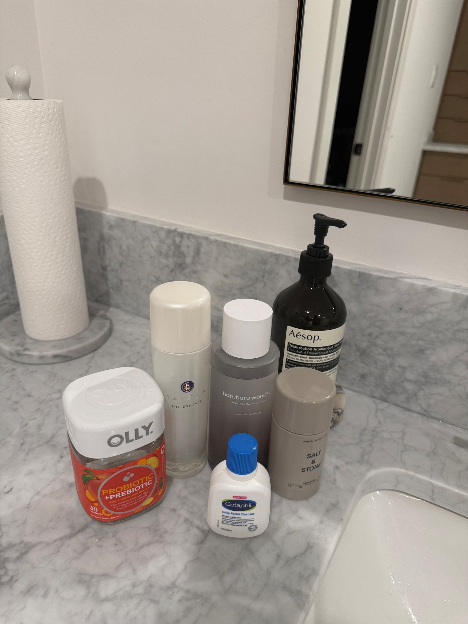 Morning routine essential- Olly probiotic, Sand and Stone deodorant, cetaphil 

#LTKgrwm #LTKOver40 #LTKBeauty