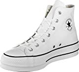 Amazon.com | Converse Women's Chuck Taylor All Star Lift High Top Sneakers, White/Black/White, 5 ... | Amazon (US)