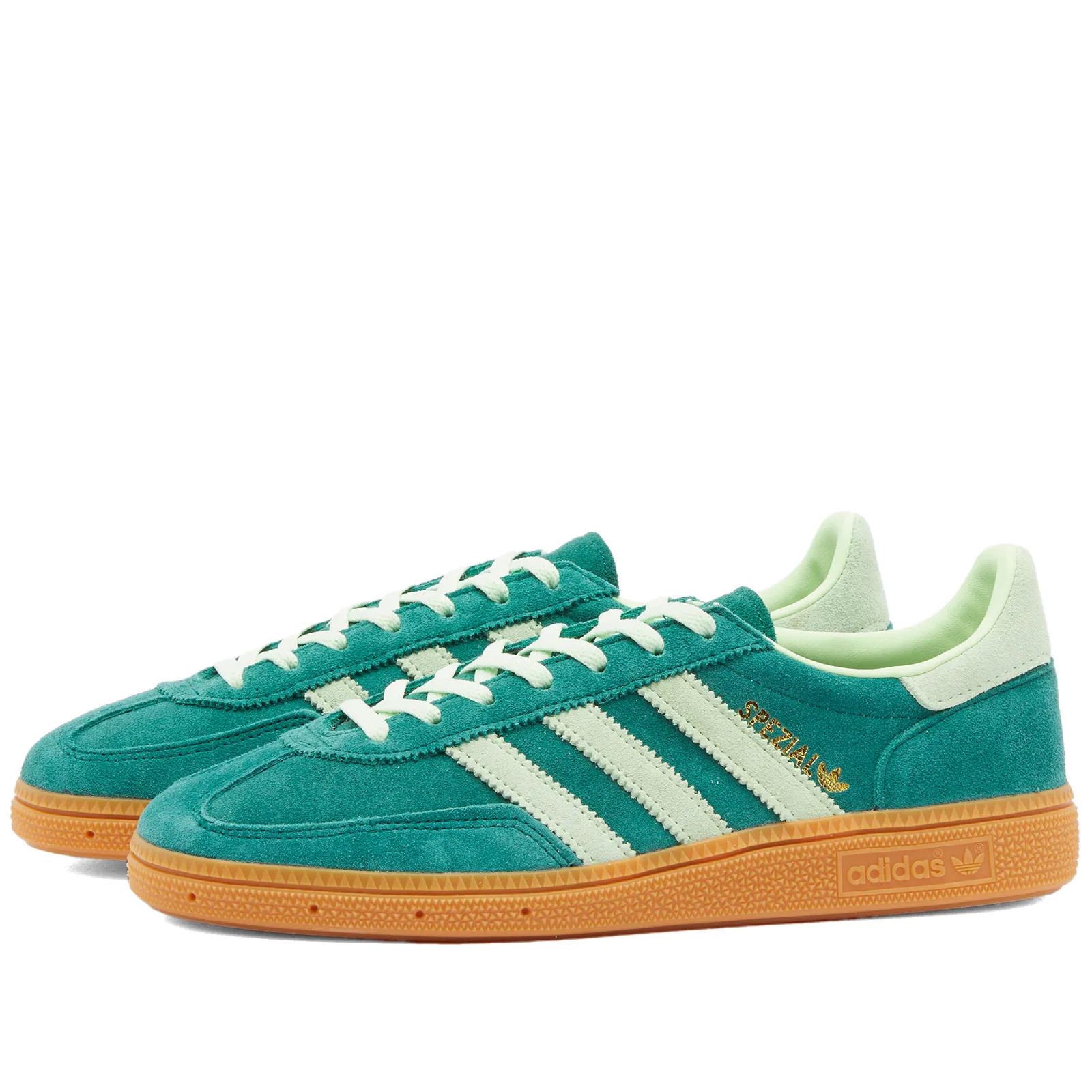 Adidas Handball Spezial Collegiate Green, Semi Green Spark & Gum 1 | END. | End Clothing (US & RoW)