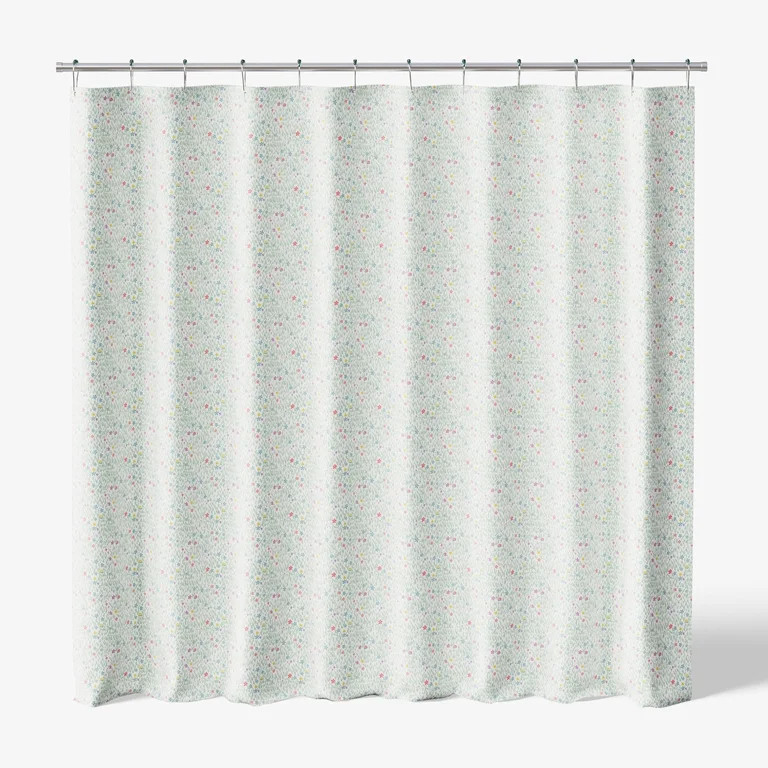 Mainstays Kids Fabric Shower Curtain with Hooks Set, Meadow | Walmart (US)