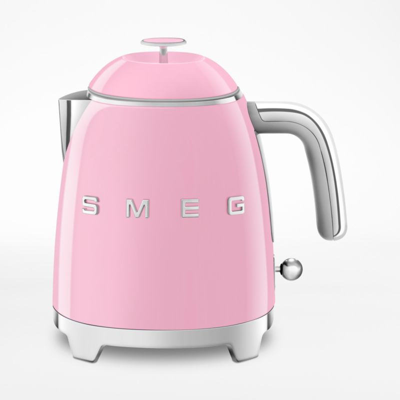 Smeg Pink Mini Electric Tea Kettle + Reviews | Crate & Barrel | Crate & Barrel