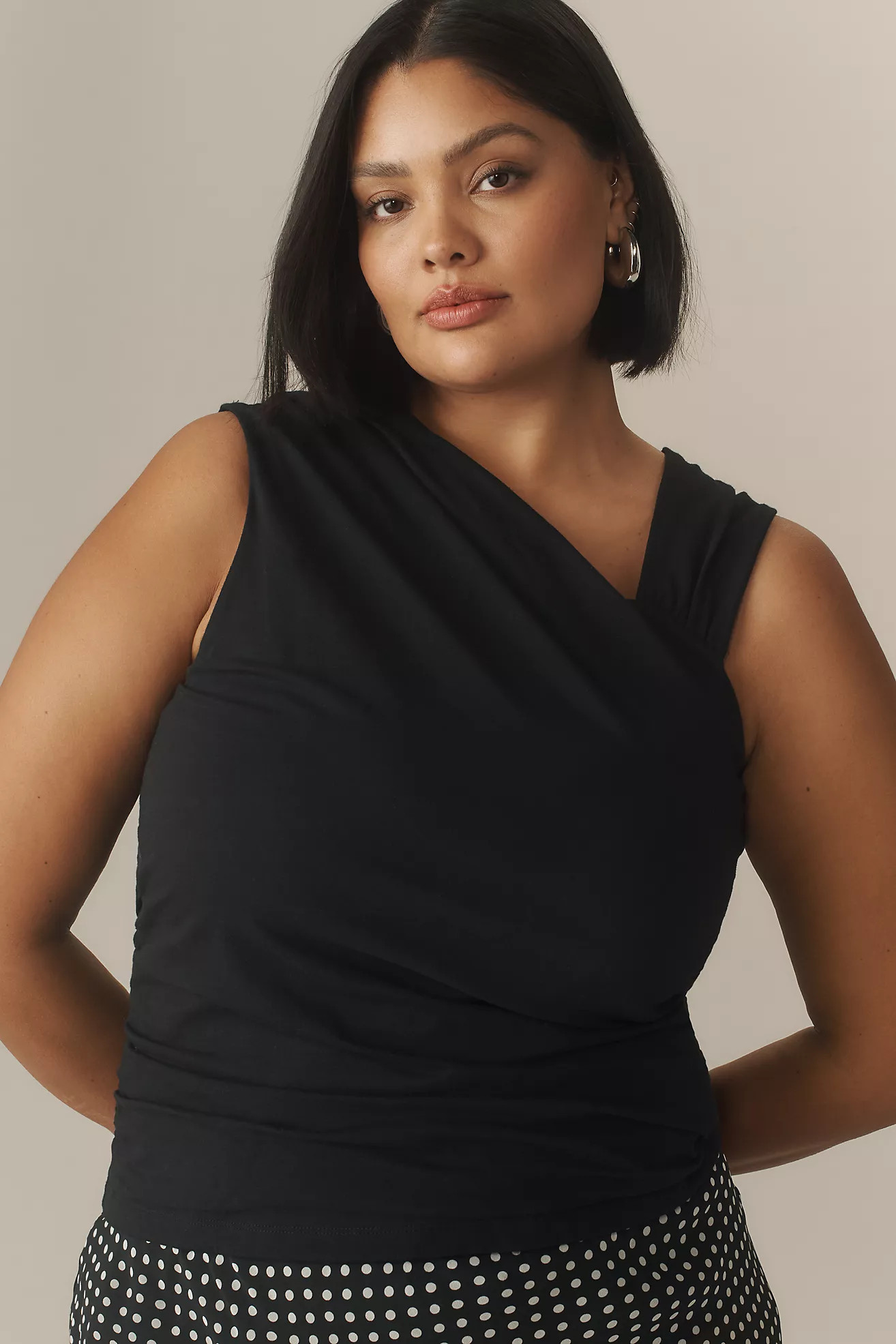 Maeve Asymmetrical Draped Tank | Anthropologie (US)