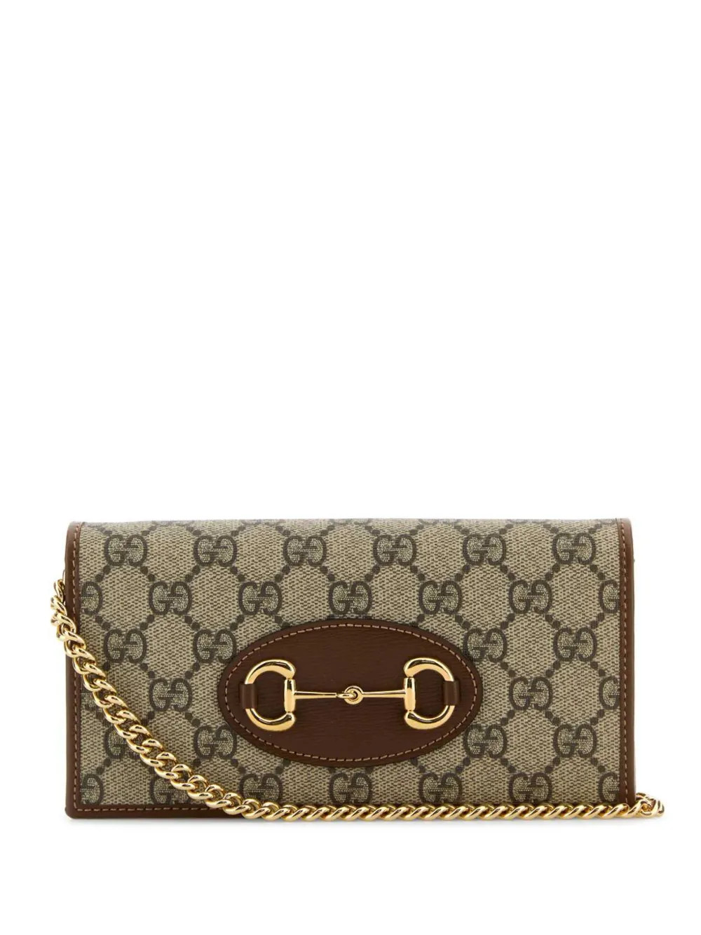 Gucci Horsebit 1955 wallet-on-chain - Neutrals | Farfetch Global