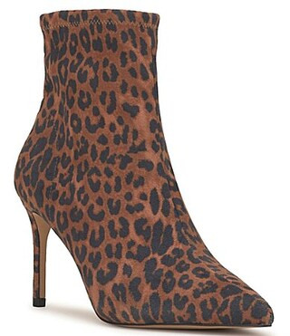 Jessica Simpson Semaja Leopard Print Pointed Toe Booties - 10 | Dillard's