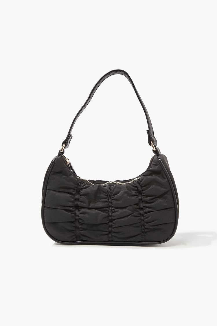 Ruched Baguette Shoulder Bag | Forever 21 (US)