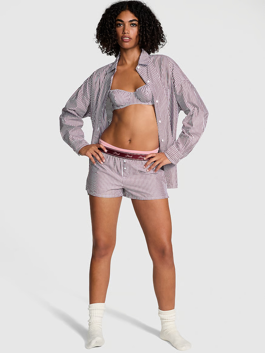 Buy TENCEL™ Boxy Pajama Shorts - Order Pajama Bottoms online 5000006993 - PINK US | Victoria's Secret (US / CA )