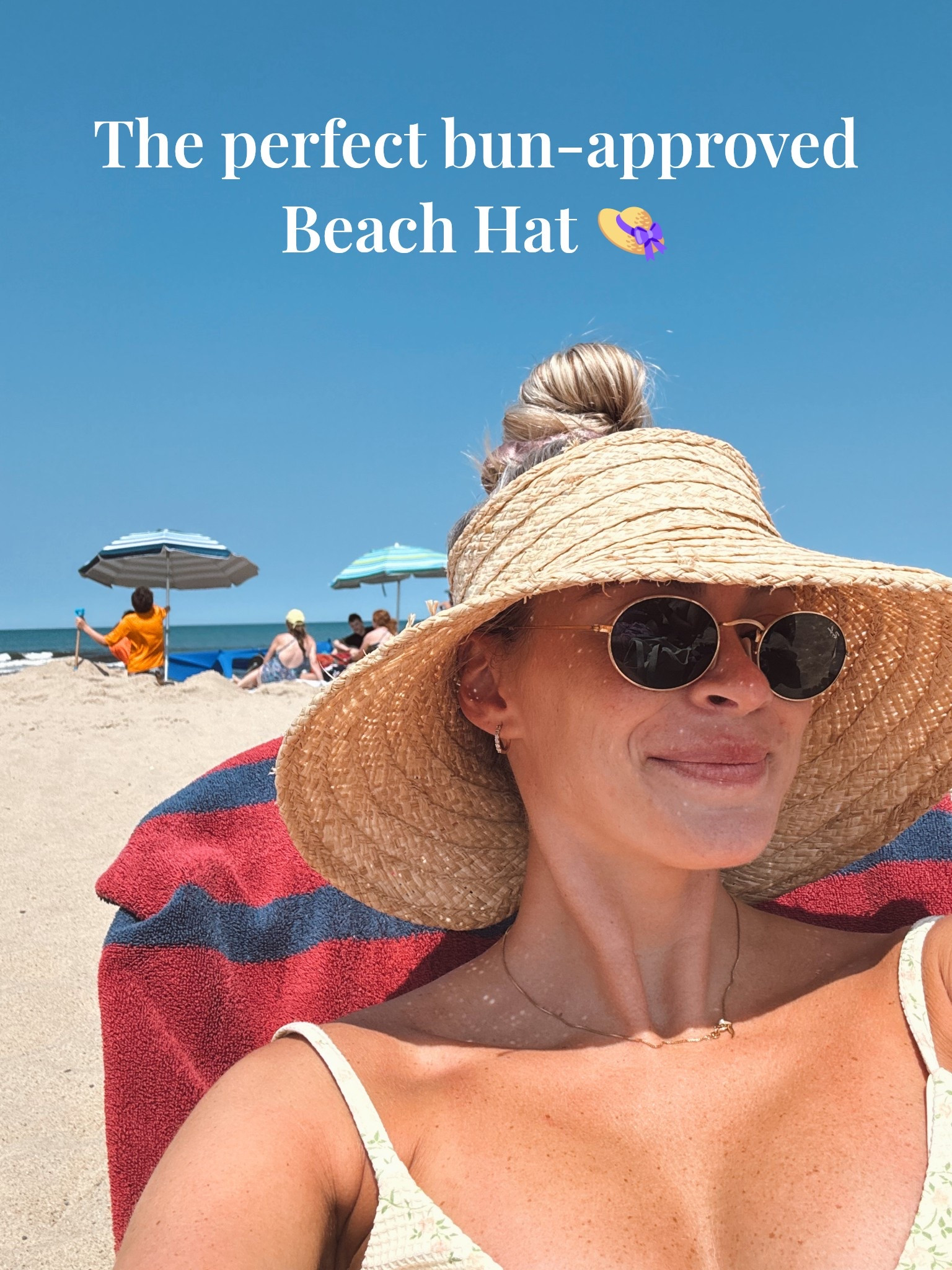 My go-to beach hat ✨ 
Sun-safe + bun-friendly 😎 Linking my Hat Attack roll-up travel visor (plus similar options). It’s open on top so you can keep your hair up without sacrificing shade. Perfect vacation accessory for my bun loving girlies 🙌🏼🤍

#LTKStyleTip #LTKTravel #LTKSwim