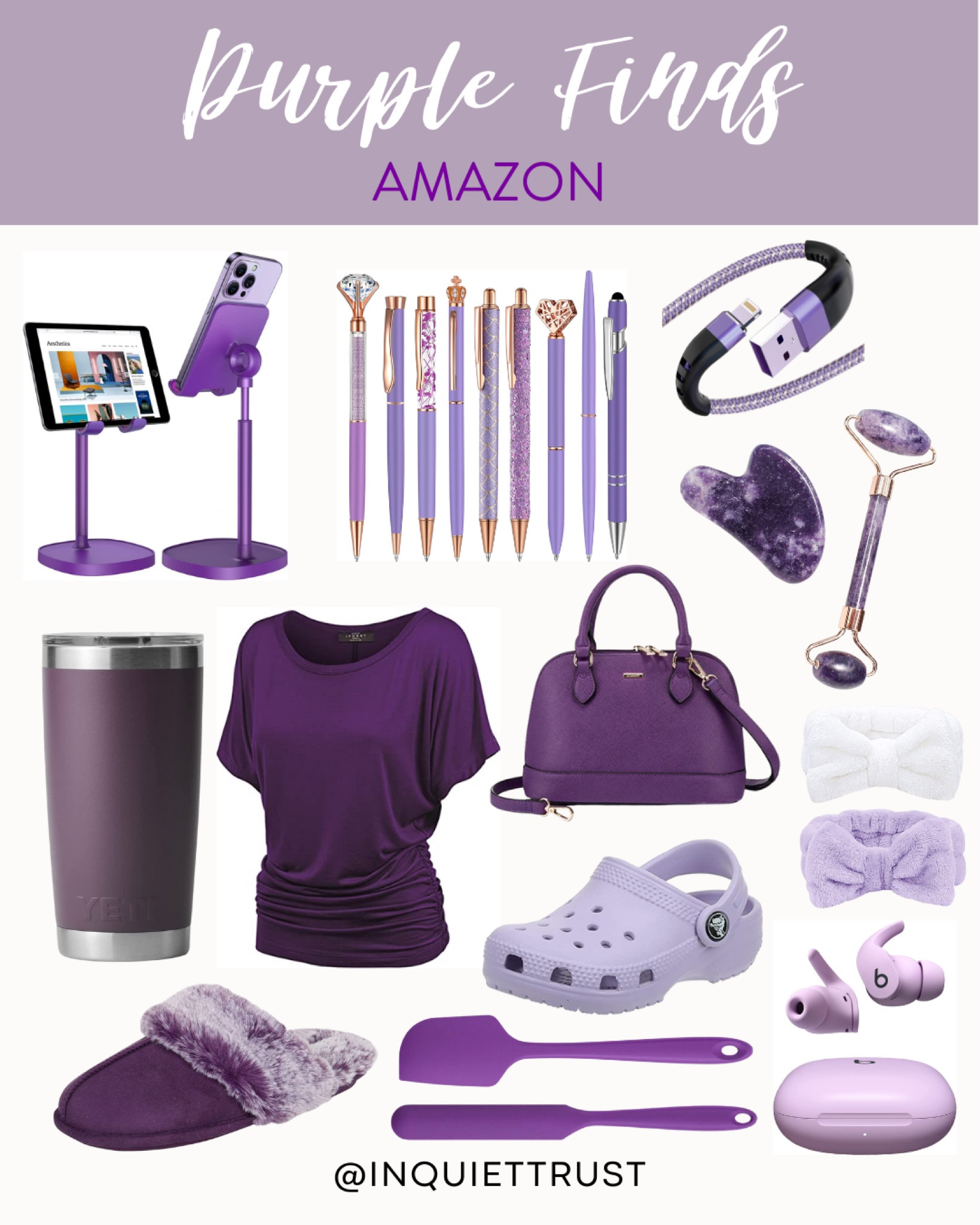 Fashion, beauty, and home office finds from Amazon in purple! 

#fashionfinds #travelessentials #giftsforher

#LTKstyletip #LTKU #LTKFind