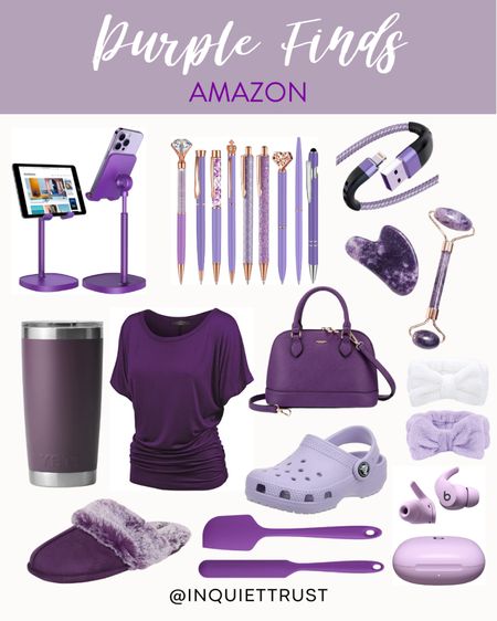 Fashion, beauty, and home office finds from Amazon in purple! 

#fashionfinds #travelessentials #giftsforher

#LTKstyletip #LTKU #LTKFind