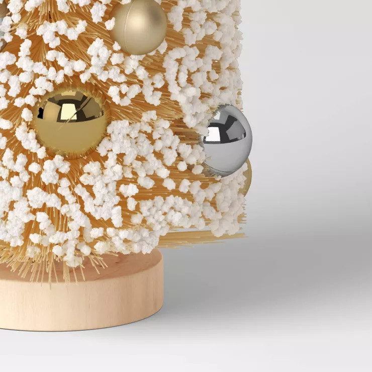 Flocked Bottlebrush Tree White - Threshold™ | Target