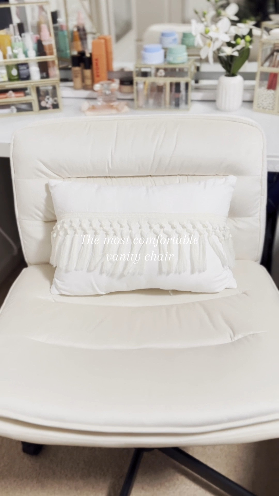 Obsessed with this large criss cross chair! It’s perfect for anyone who wants to stay comfy while doing their makeup, hair, or skincare. It even works great as a cozy work from home chair! 

#LTKHome #LTKSummerEdit #LTKBeauty