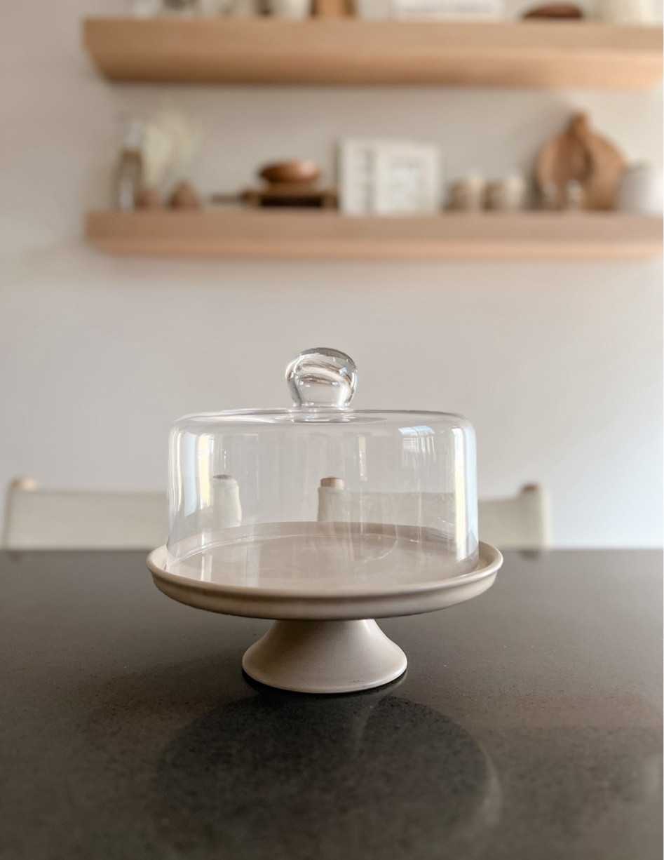 Hosting Easter? How cute would some croissants, donuts, or deserts look under this covered cake stand?! I love it! Easter decor, home decor, kitchen decor 

#LTKunder50 #LTKFind #LTKhome