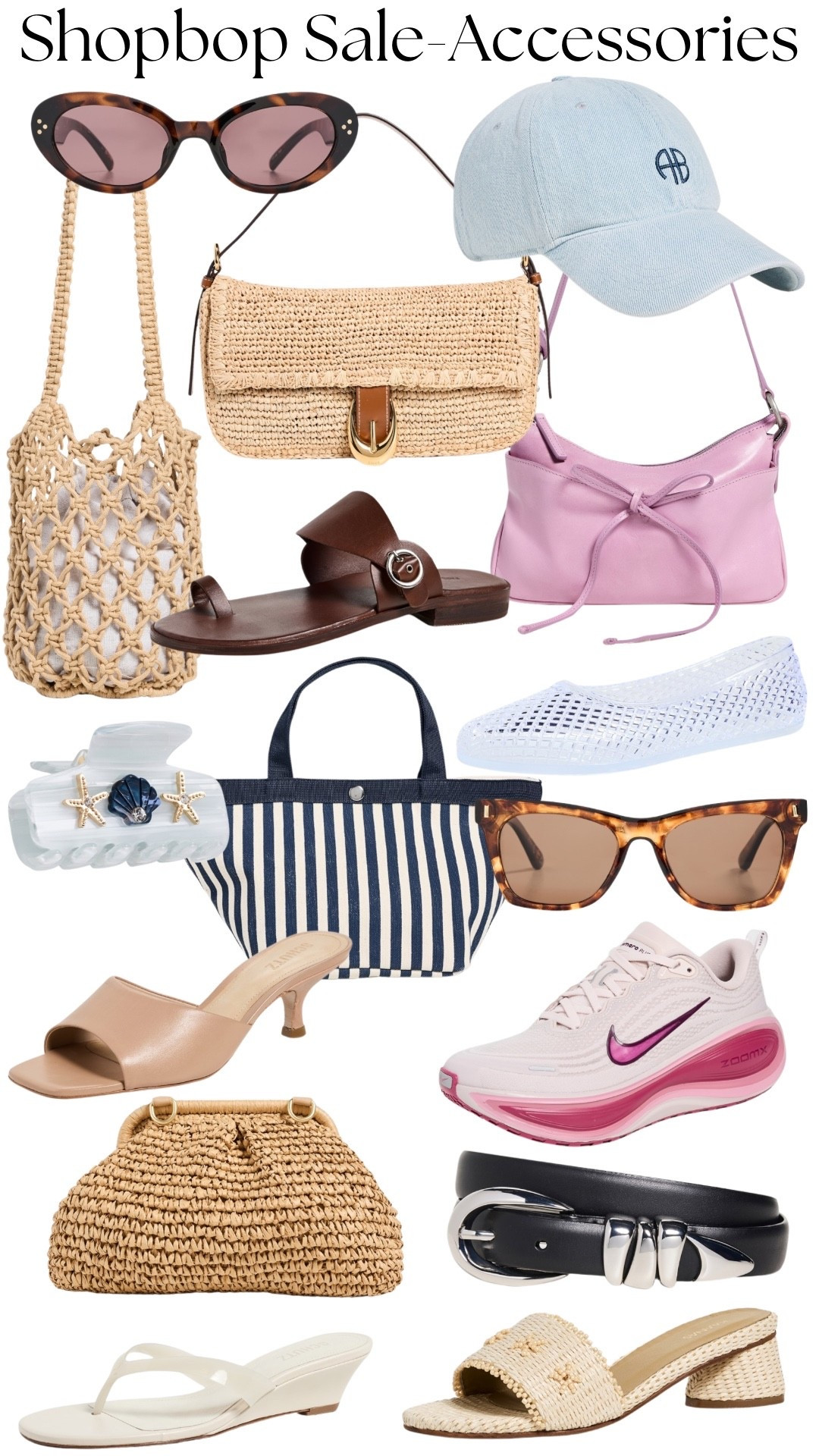 Shopbop sale accessories
Handbag, sandals, shoes, sneakers, sunglasses, natural handbag 

#LTKSaleAlert #LTKootd #LTKgrwm