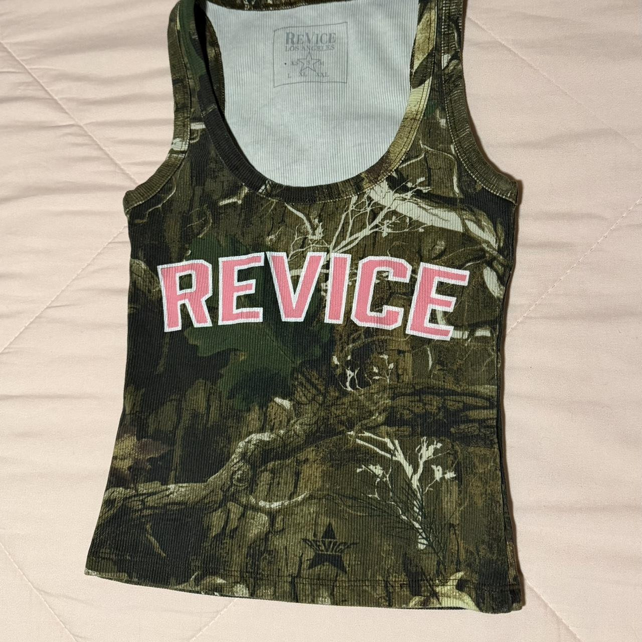 Revice Women's Tank top - Green/Multi - S | Depop US