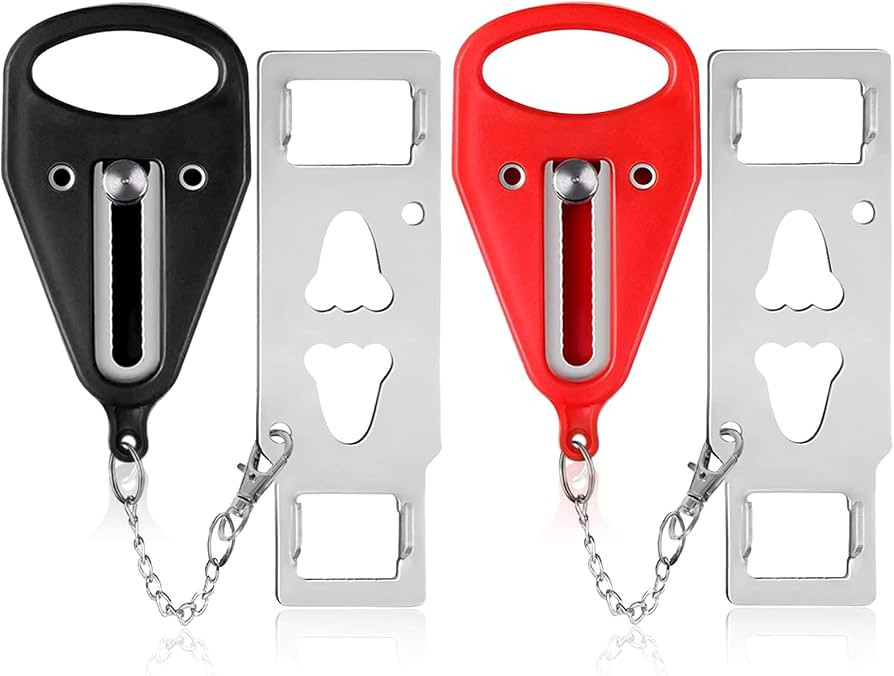 KUOGO Portable Door Lock-2 Pack Solid Heavy Duty Extra Lock for Additional Privacy and Safety in ... | Amazon (US)