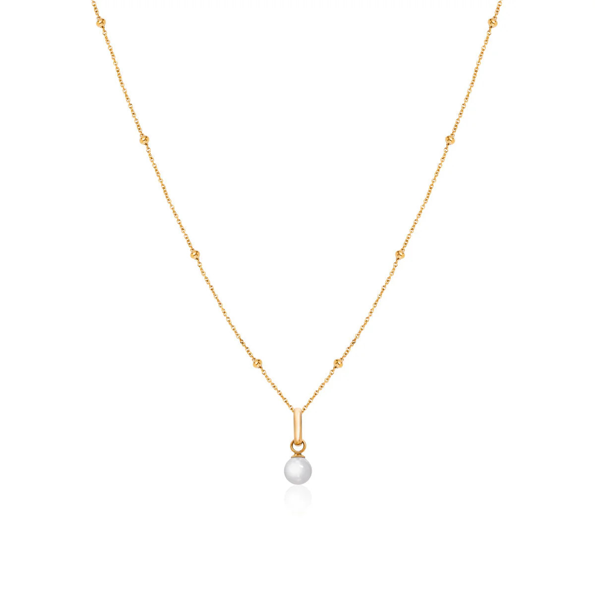Mini Pearl Necklace (Gold) | Abbott Lyon