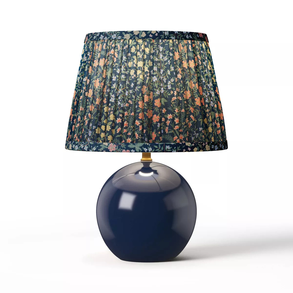 Rifle Paper Co. x Target Round Base Table Lamp - Pleated Mayfair Shade: Ceramic Accent, 60W, Inli... | Target