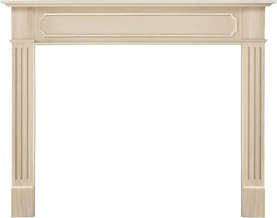 Pearl Mantels ARYB50111 Easy Slim Profiled Transitional Styled Wood Mantel Surround, 50" W x 42" ... | Amazon (US)