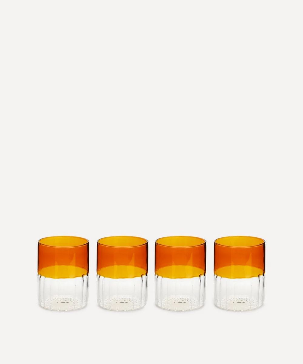 Collier Glass Tumblers Set of Four | Liberty London (UK)