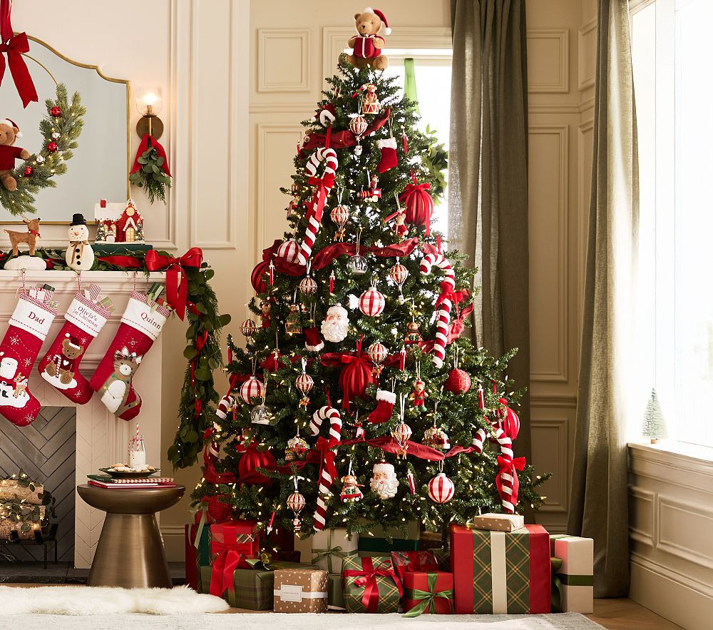 Get The Look - Teddy Bear Christmas Tree (6') | Pottery Barn Kids