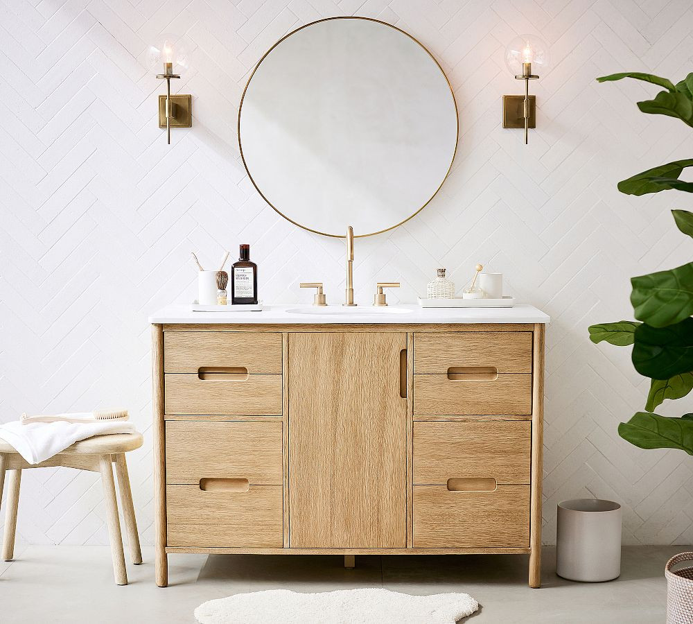 Manzanita 48" Single Wide Sink Vanity | Pottery Barn (US)
