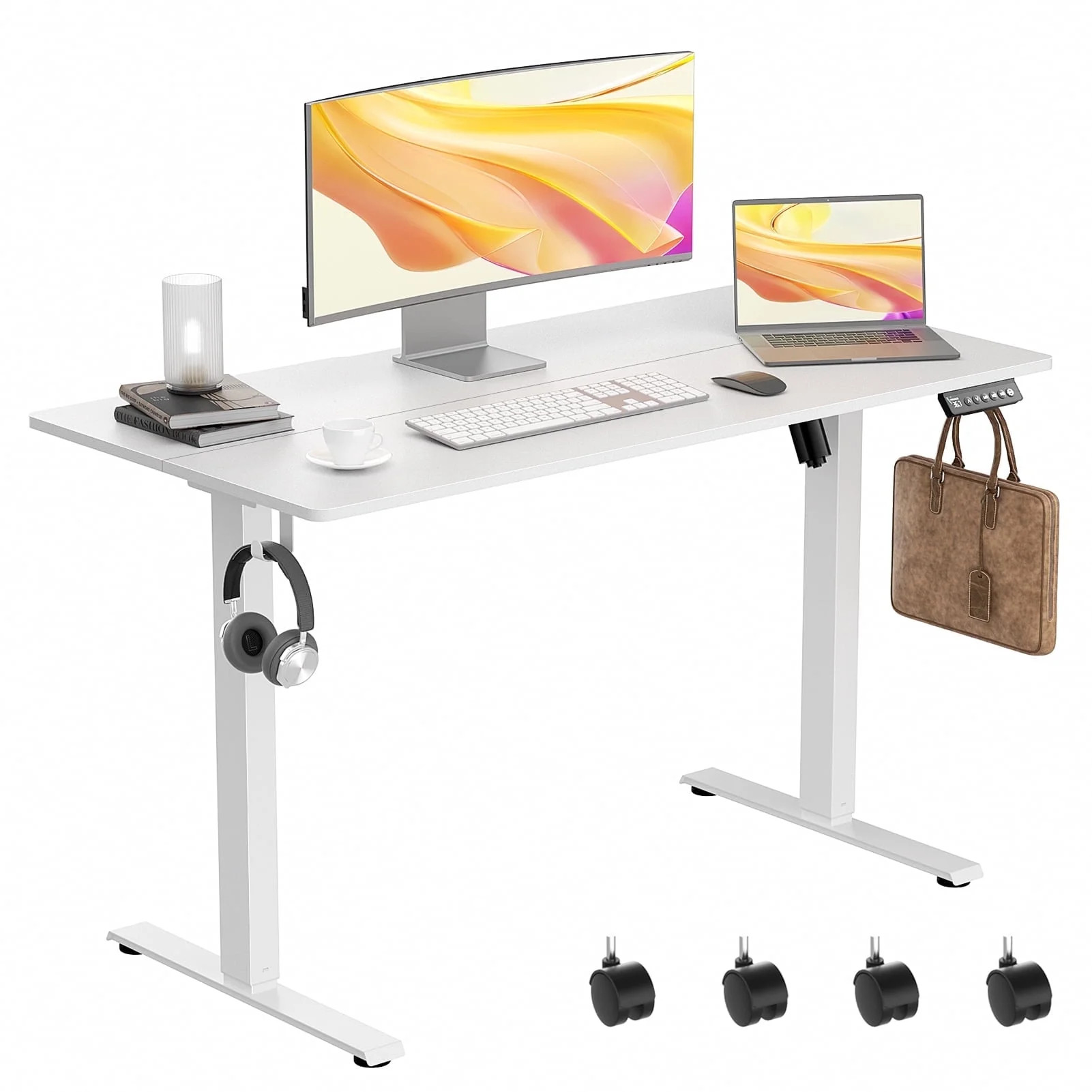 VVENACE Electric Standing Desk Height Adjustable Desk 48 inch 4 Memory Height Ergonomic Sit Stand... | Walmart (US)