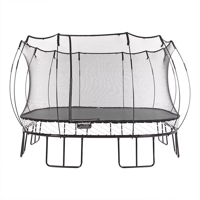 Springfree Trampoline Kids Jumbo Square 13 Foot Trampoline with Safety Enclosure Net and SoftEdge... | Target