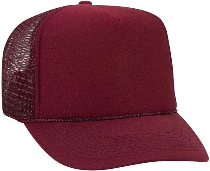 OTTO Polyester Foam Front 5 Panel High Crown Mesh Back Trucker Hat | Amazon (US)