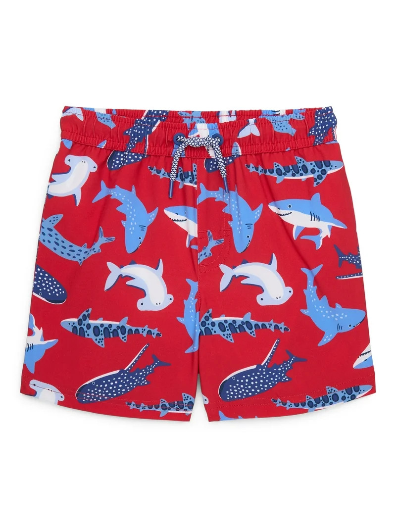 Wonder Nation Toddler Boy Quick Dry Swim Shorts, Sizes 12M-5T - Walmart.com | Walmart (US)