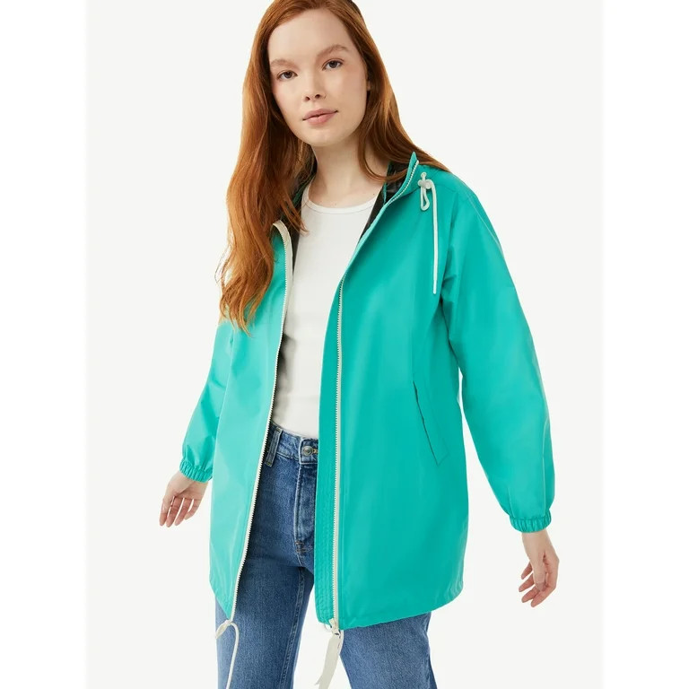 Free Assembly Women’s Packable Rain Jacket | Walmart (US)