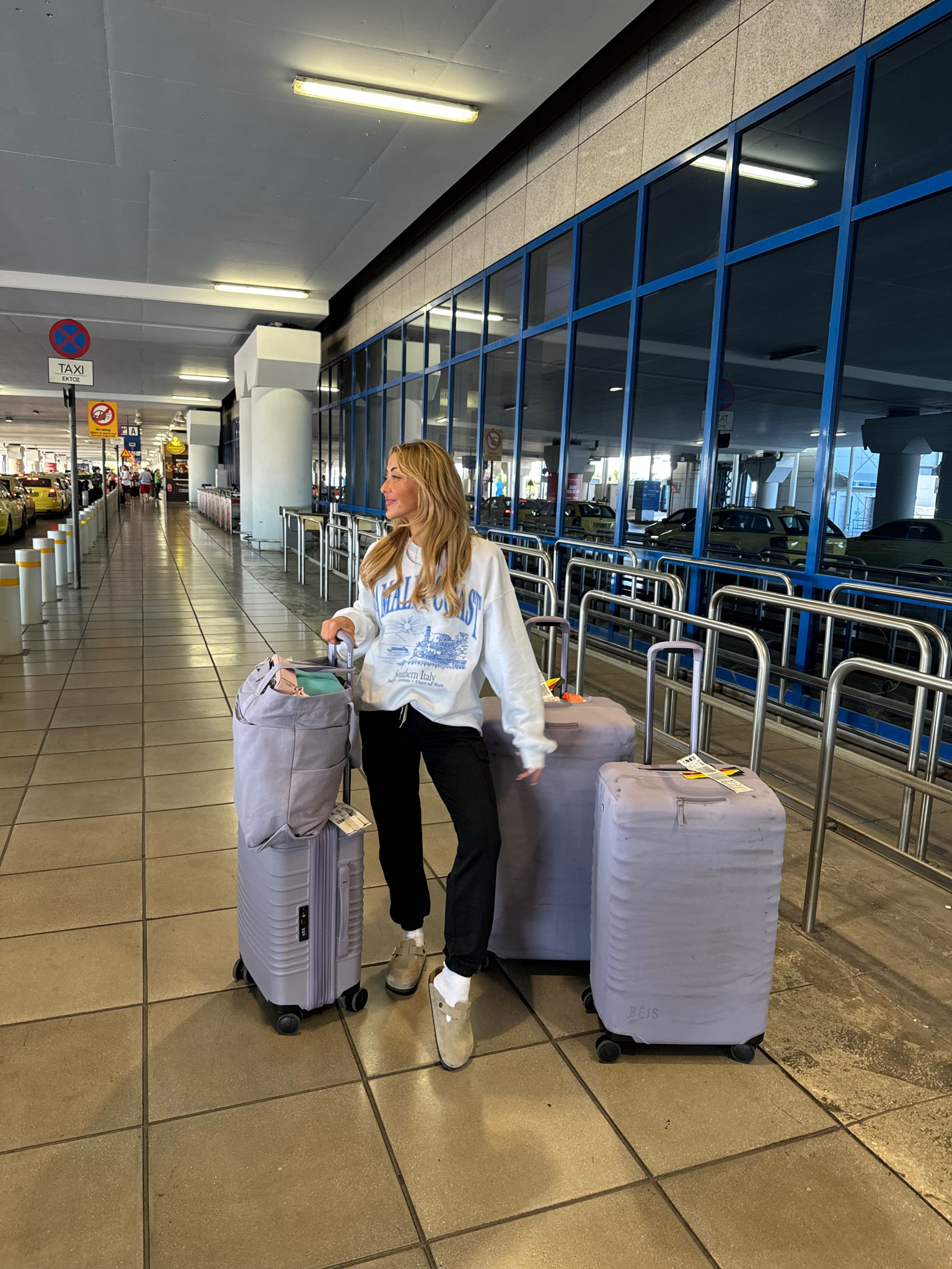 Greece travel ootd! Loving this new color from Beis! 

#LTKStyleTip #LTKActive #LTKTravel