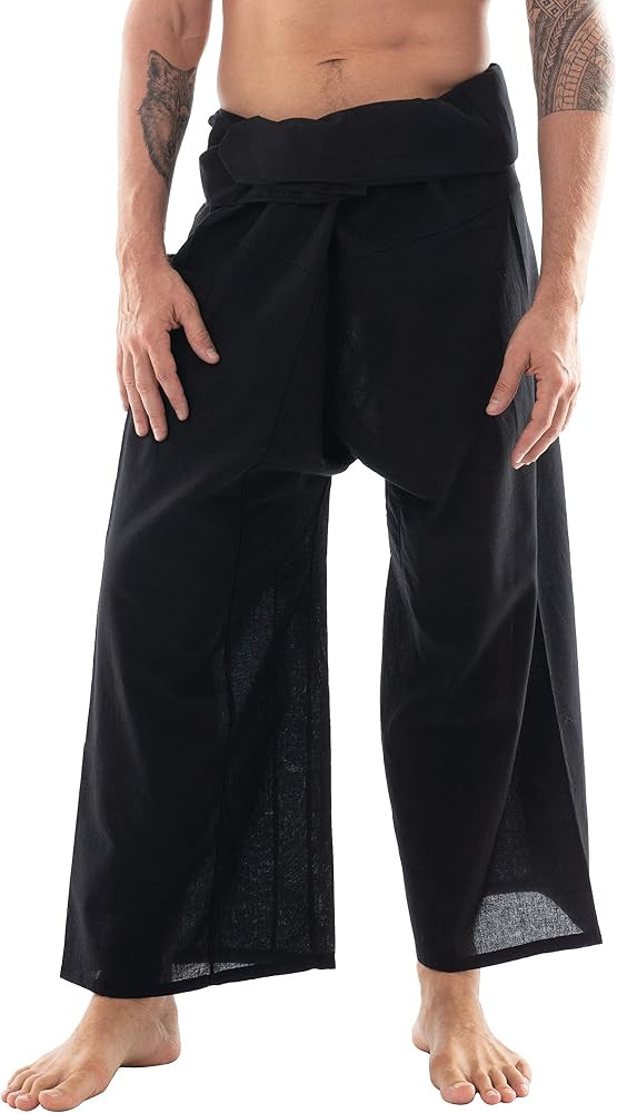 Thai Fisherman Pants - Lightweight Cotton Lounge Pants for Men, Perfect for Yoga, Hippie, or Pira... | Amazon (US)