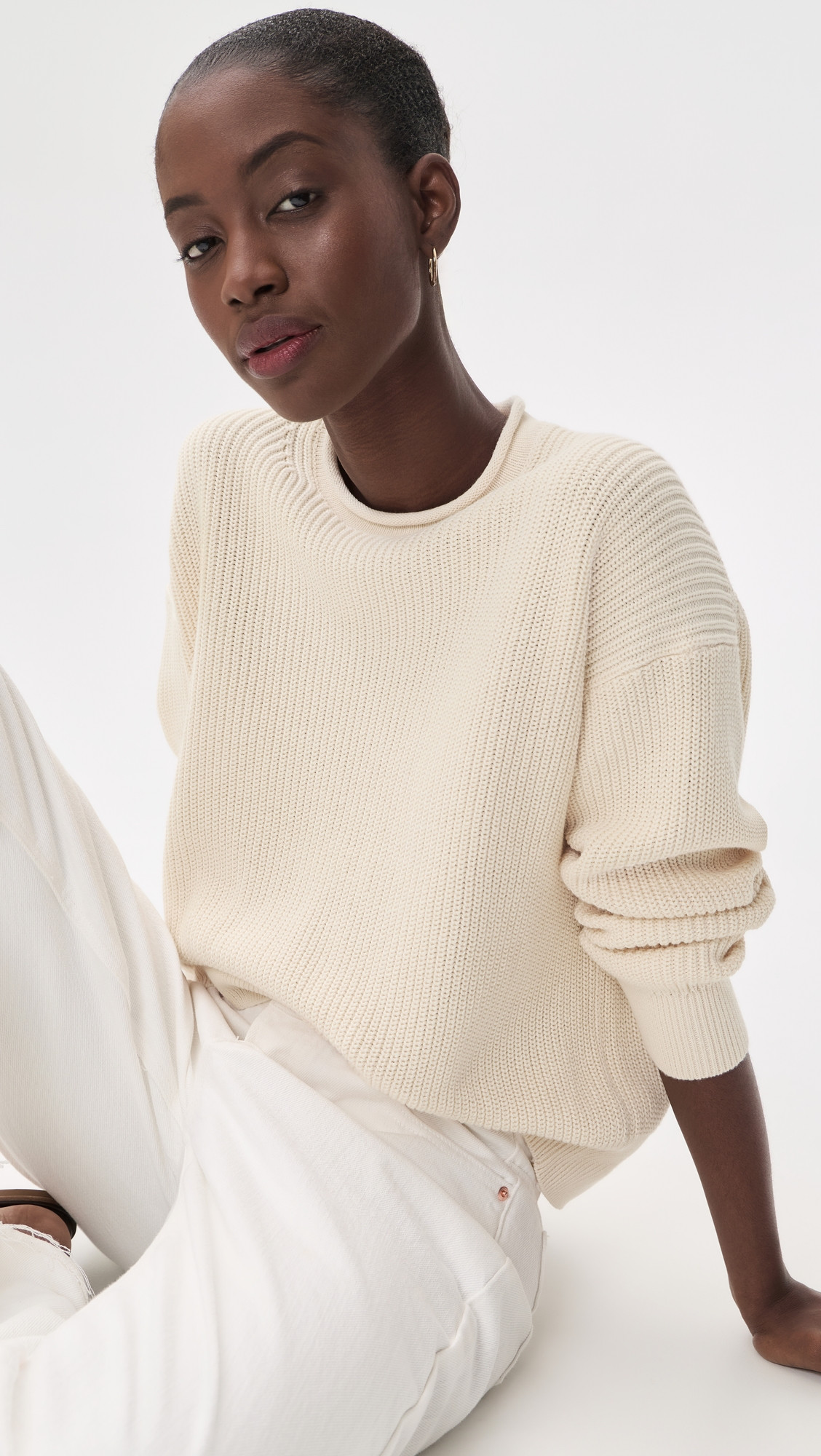 Madewell The Arden Crewneck Sweater Canvas XS | Shopbop