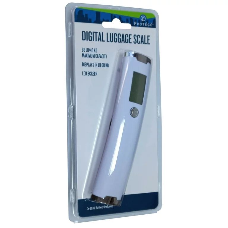 Protege Digital Luggage Scale, White, 3.1oz | Walmart (US)