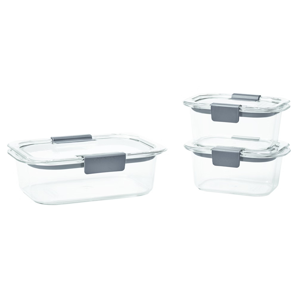 Rubbermaid Brilliance Food Storage Containers, Clear, 6-Piece Set | Target