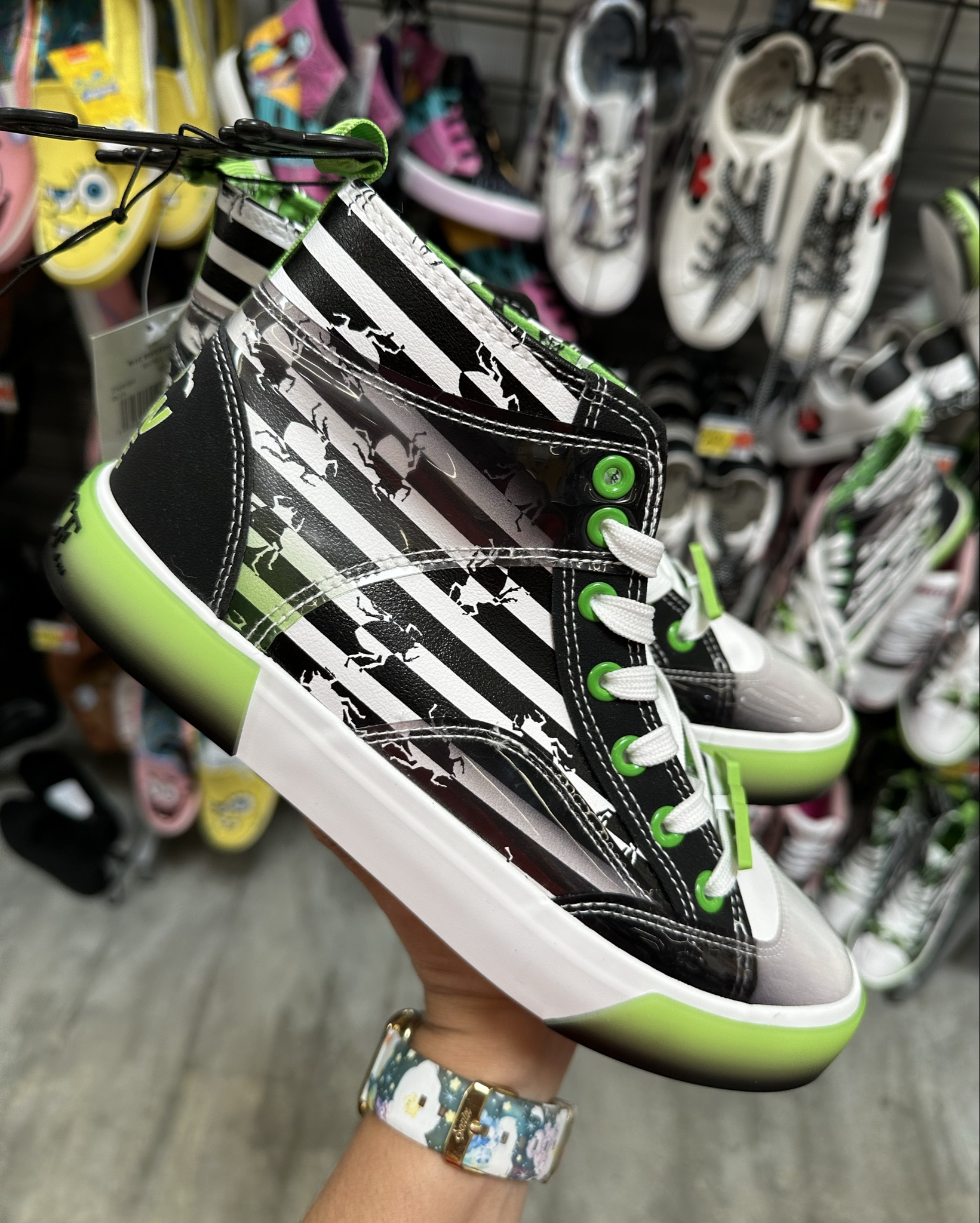 Beetlejuice high top shoes at Walmart 

#LTKFamily #LTKSeasonal
