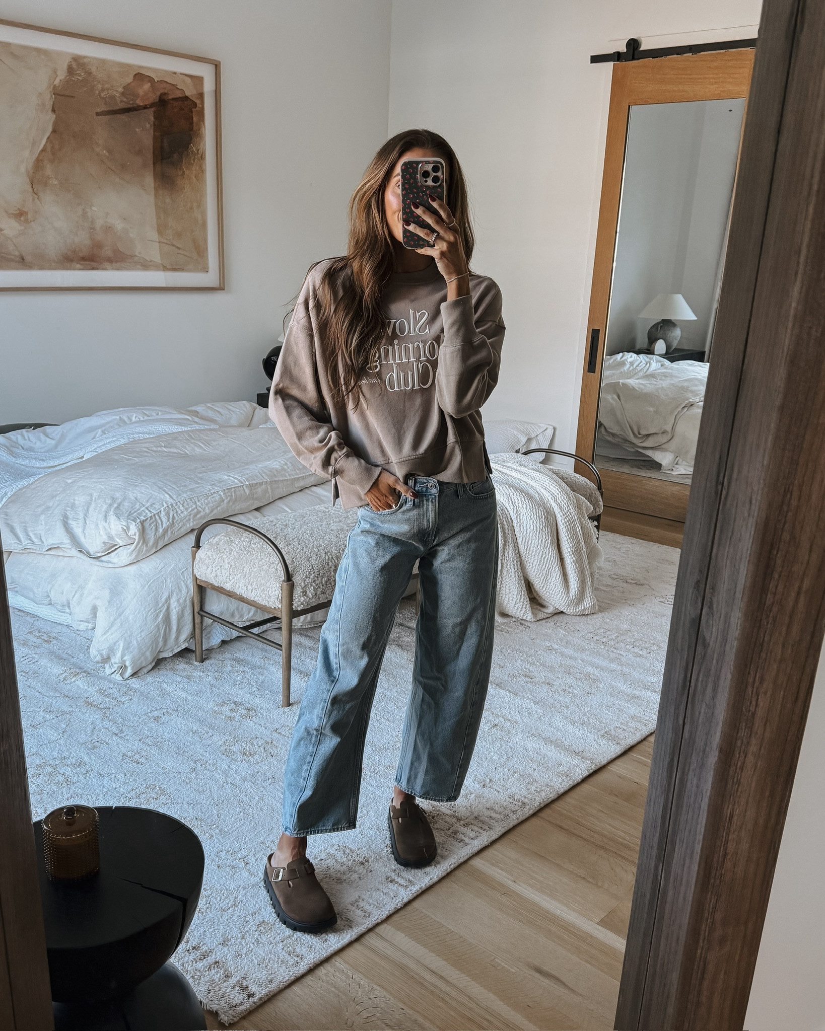 cozy sweatshirt + barrel jeans = perfect combo for this time of year! 😍use code AFLAUREN for 15% off! 🙌🏻 

#LTKCyberWeek