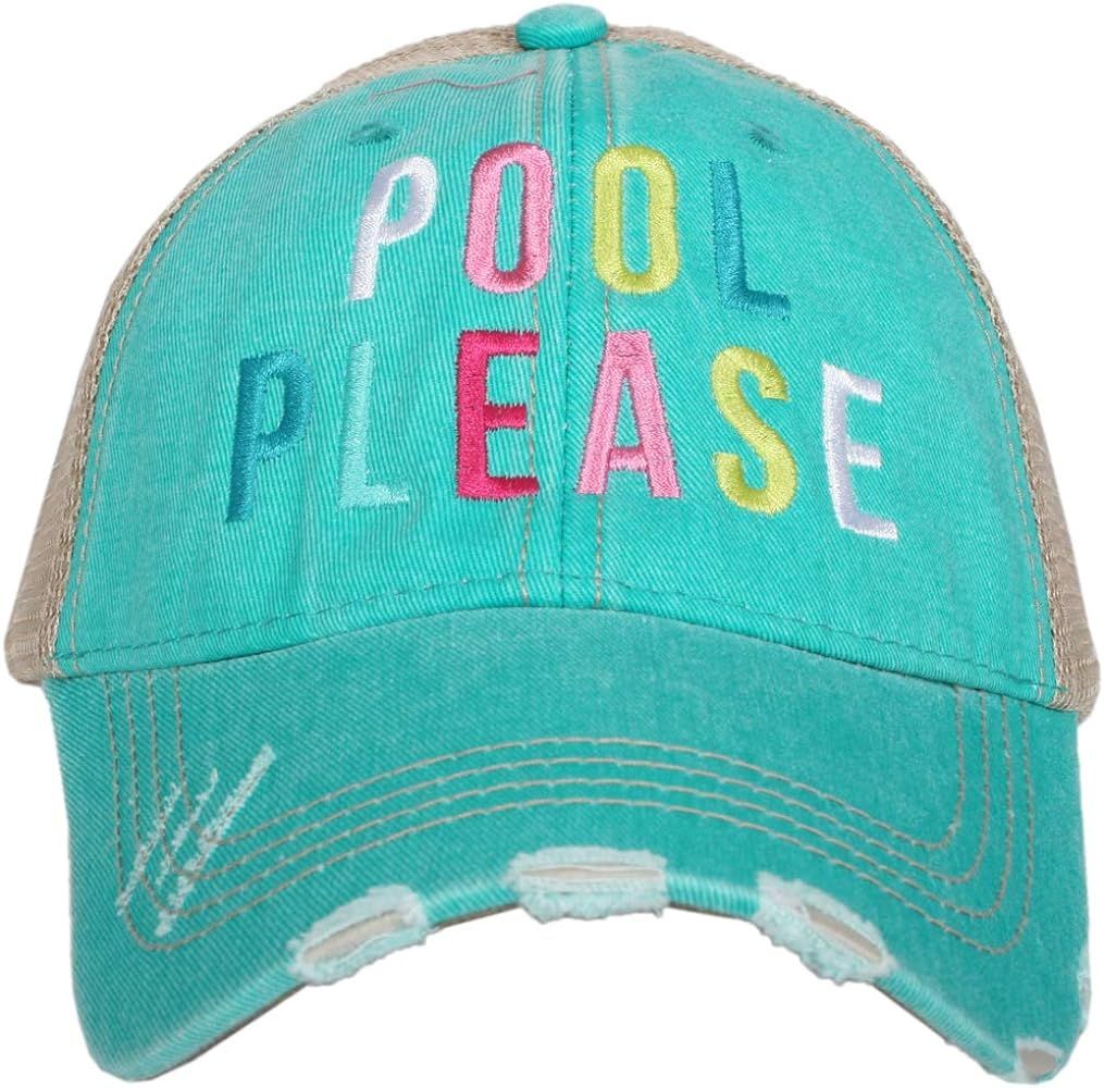 KATYDID Pool Please Baseball Cap - Trucker Hat for Women - Stylish Cute Ball Cap | Amazon (US)