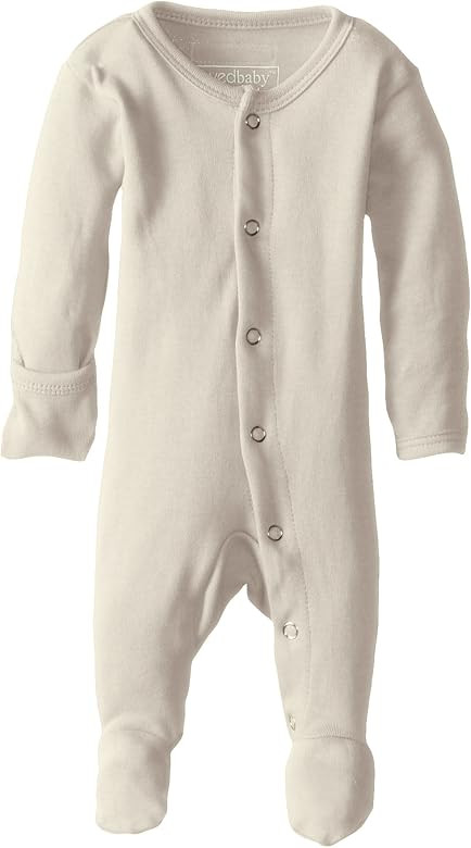 L'ovedbaby Girls' Organic Baby Snap Footie | Amazon (US)