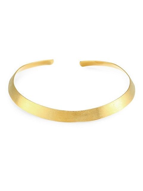 22K Goldplated Thin Collar Necklace | Saks Fifth Avenue