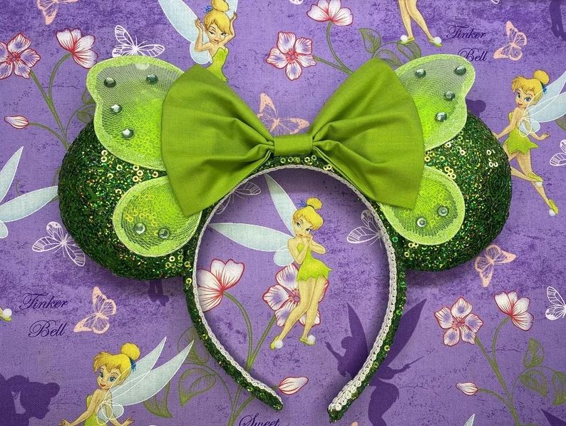 Tinkerbell Inspired Mickey Ears/peter Pan - Etsy | Etsy (US)